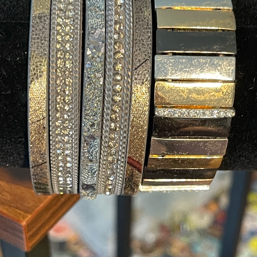 Gold and Silver toned Bracelet Set of two